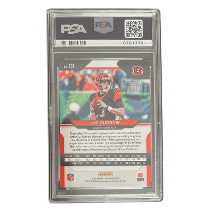 Joe Burrow PSA 9 2020 Panini Prizm SP Rookie RC Card #307
