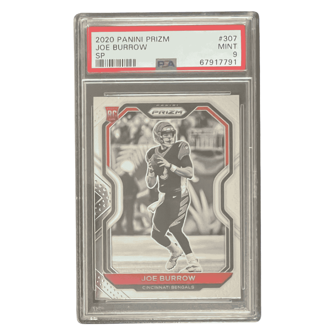 Joe Burrow PSA 9 2020 Panini Prizm SP Rookie RC Card #307