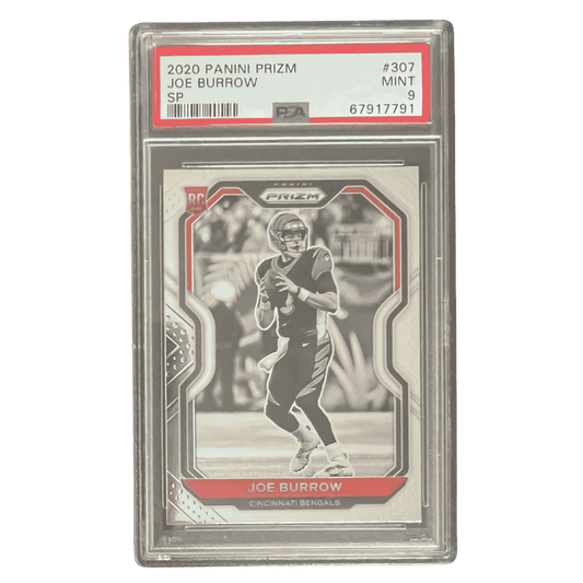 Joe Burrow PSA 9 2020 Panini Prizm SP Rookie RC Card #307