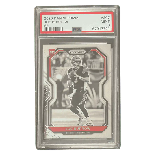 Joe Burrow PSA 9 2020 Panini Prizm SP Rookie RC Card #307