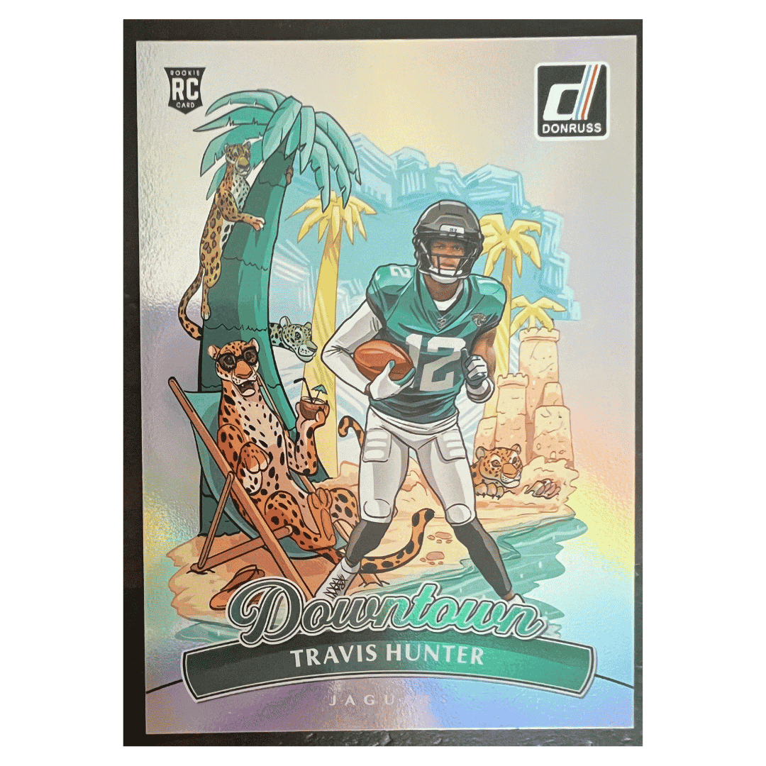 Travis Hunter 2025 Panini Donruss Downtown Rookie RC Card #13