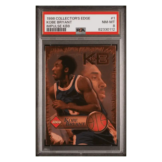 Kobe Bryant PSA 8 1998 Collectors Edge Impulse KB8 Card #1