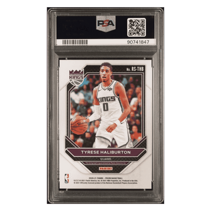 Tyrese Haliburton PSA 9 2020 Panini Prizm Rookie Signatures Card #THB