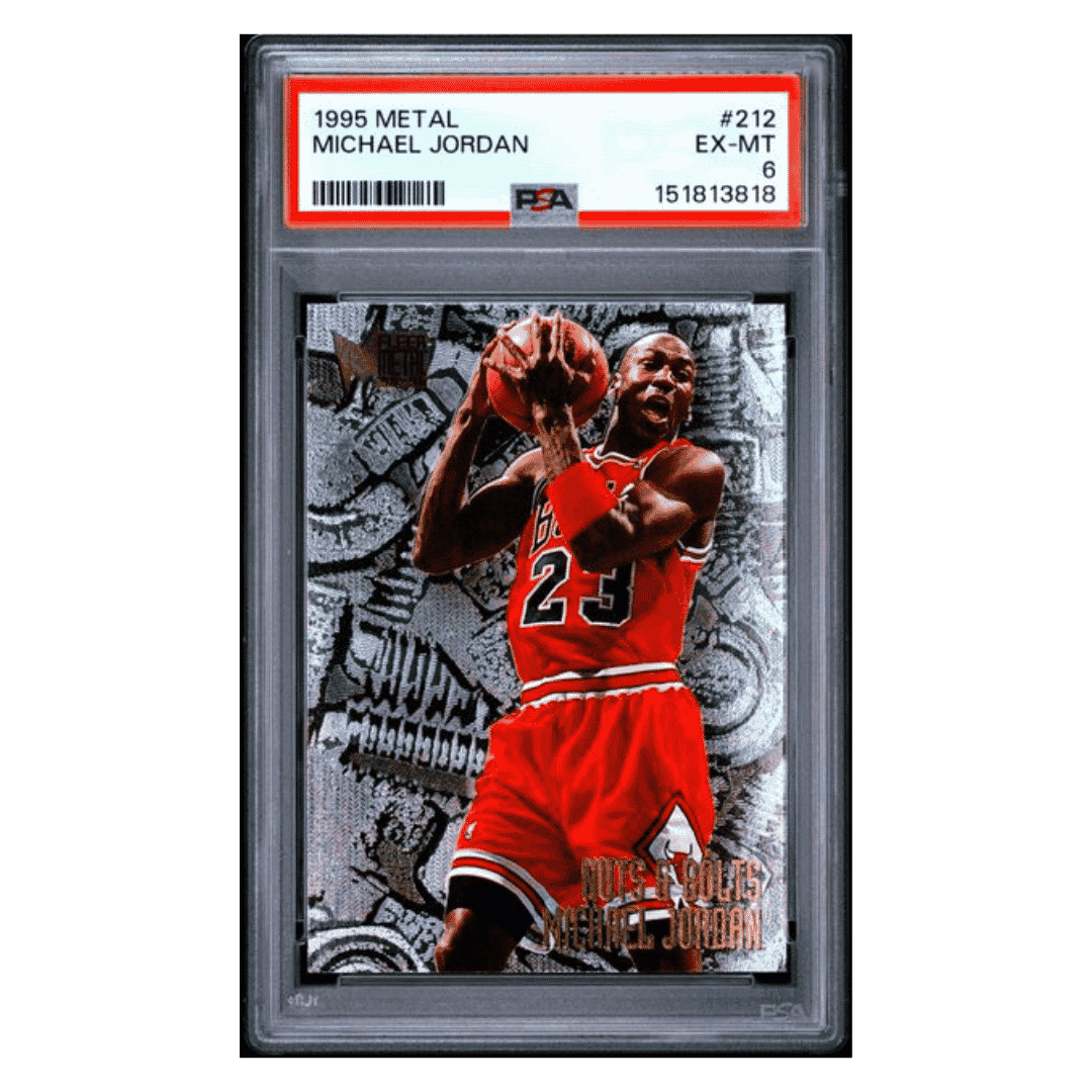 Michael Jordan PSA 6 1995 Fleer Metal Card #212