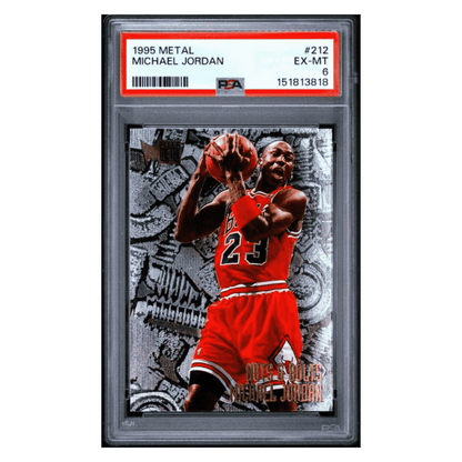 Michael Jordan PSA 6 1995 Fleer Metal Card #212