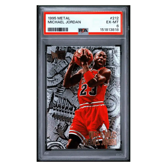 Michael Jordan PSA 6 1995 Fleer Metal Card #212