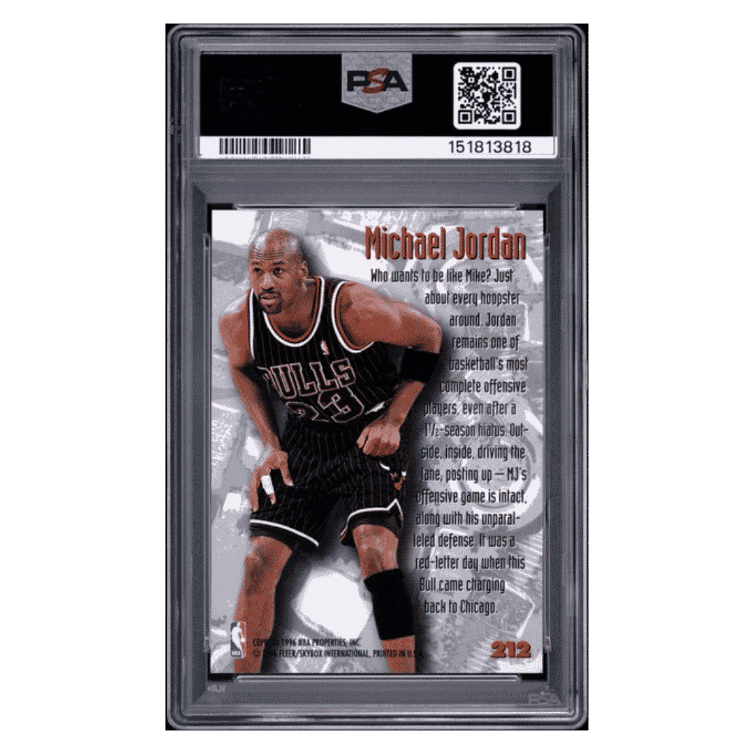 Michael Jordan PSA 6 1995 Fleer Metal Card #212