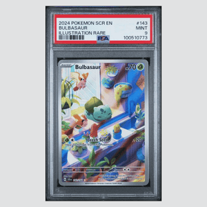 Bulbasaur PSA 9 2024 Pokemon Stellar Crown Illustration Rare Card #143