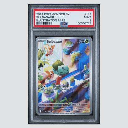 Bulbasaur PSA 9 2024 Pokemon Stellar Crown Illustration Rare Card #143