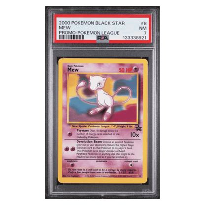 Mew PSA 7 2000 Pokemon Black Star Promo Pokemon League Card #8