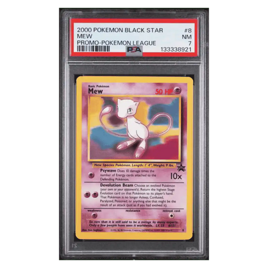 Mew PSA 7 2000 Pokemon Black Star Promo Pokemon League Card #8