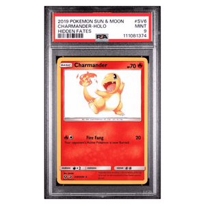 Charmander - Holo PSA 9 2019 Pokemon Sun & Moon Hidden Fates Card #SV6