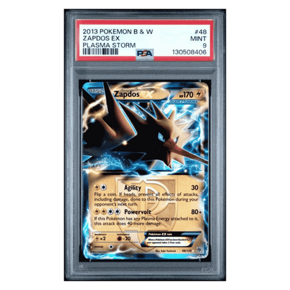 Zapdos ex PSA 9 2013 Pokemon Black & White Plasma Storm Card #48