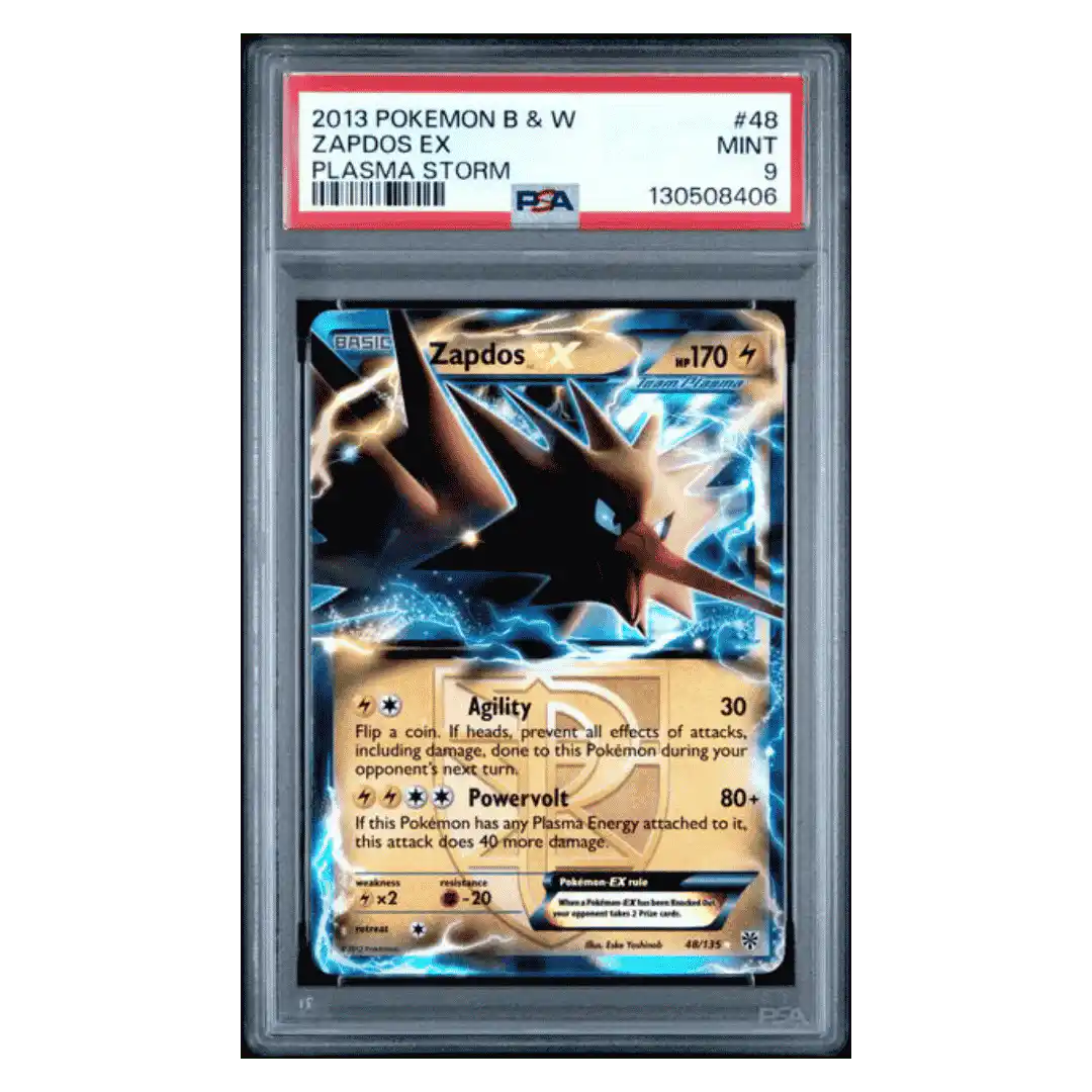 Zapdos ex PSA 9 2013 Pokemon Black & White Plasma Storm Card #48
