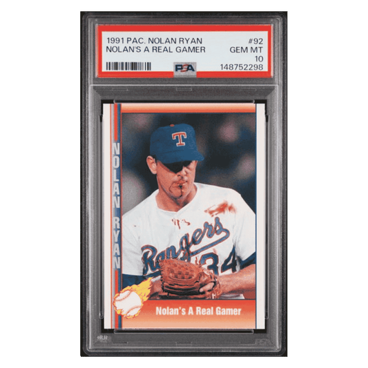 Nolan Ryan PSA 10 1991 Pacific Nolan Ryan Nolan's A Real Gamer Card #92