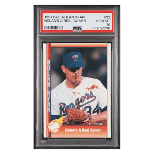 Nolan Ryan PSA 10 1991 Pacific Nolan Ryan Nolan's A Real Gamer Card #92