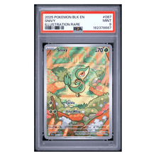 Snivy PSA 9 2025 Pokemon Black Bolt Illustration Rare Card #087