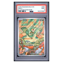 Snivy PSA 9 2025 Pokemon Black Bolt Illustration Rare Card #087