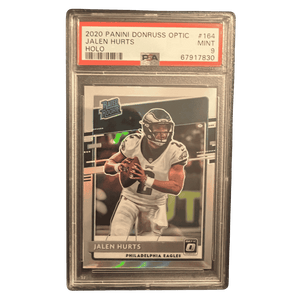 Jalen Hurts PSA 9 2020 Panini Donruss Optic Holo Rated Rookie Card #164