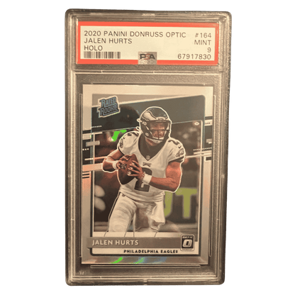 Jalen Hurts PSA 9 2020 Panini Donruss Optic Holo Rated Rookie Card #164