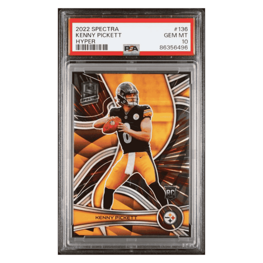 Kenny Pickett PSA 10 2022 Panini Spectra Hyper Rookie RC #d/ 75 Card #136