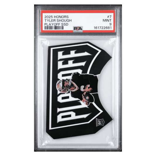 Tyler Shough PSA 9 2025 Panini Honors Playoff SSD Rookie RC #d/ 99 Card #7