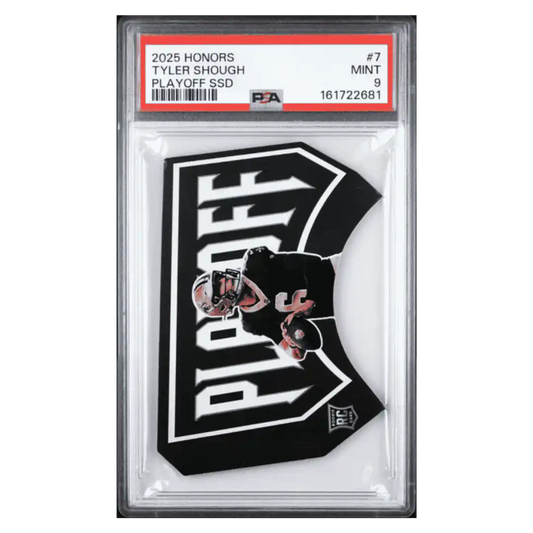 Tyler Shough PSA 9 2025 Panini Honors Playoff SSD Rookie RC #d/ 99 Card #7