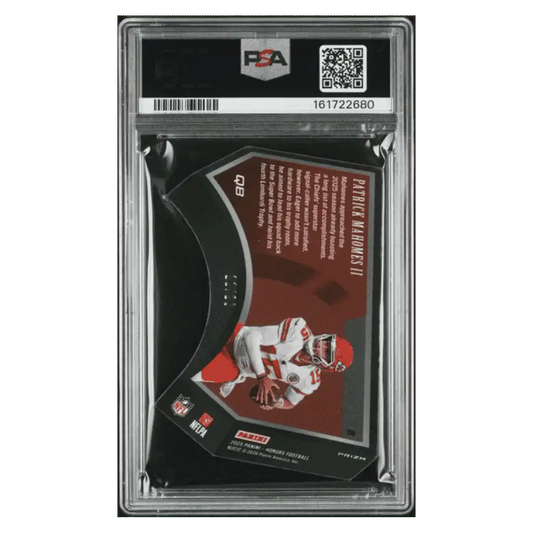 Patrick Mahomes PSA 8 2025 Panini Honors Playoff SSD Orange #d/ 20 Card #8