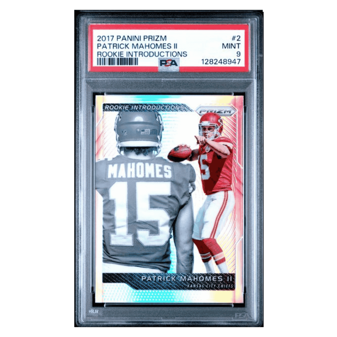 Patrick Mahomes PSA 9 2017 Panini Prizm Rookie Introductions Rookie RC Card #2