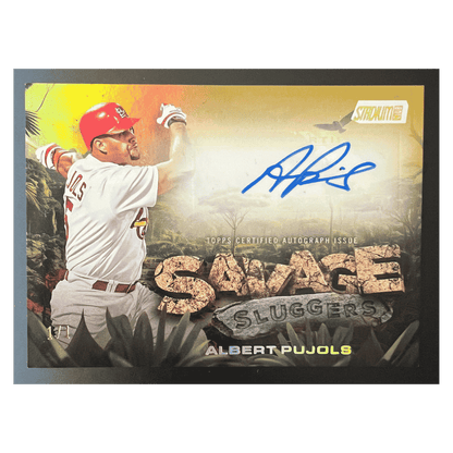 Albert Pujols 2025 Topps Stadium Club Savage Sluggers Autographed #1/ 1 Card #SS-AP