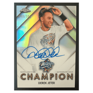 Derek Jeter 2005 Topps Chrome Certified Autograph Issue #d/ 100 Card #WSCA-DJ