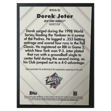 Derek Jeter 2005 Topps Chrome Certified Autograph Issue #d/ 100 Card #WSCA-DJ