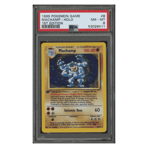Machamp - Holo PSA 8 1999 Pokemon Game 1st Edition Card #8