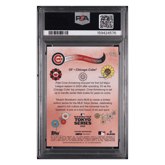 Pete-Crow Armstrong PSA 9 2025 Topps Murakami Tokyo Series Card #16