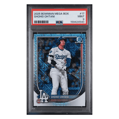 Shohei Ohtani PSA 9 2025 Topps Bowman Mega Box Card #17