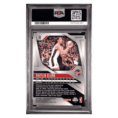 Caitlin Clark PSA 9 2024 Panini Prizm WNBA Ice Rookie RC Card #22