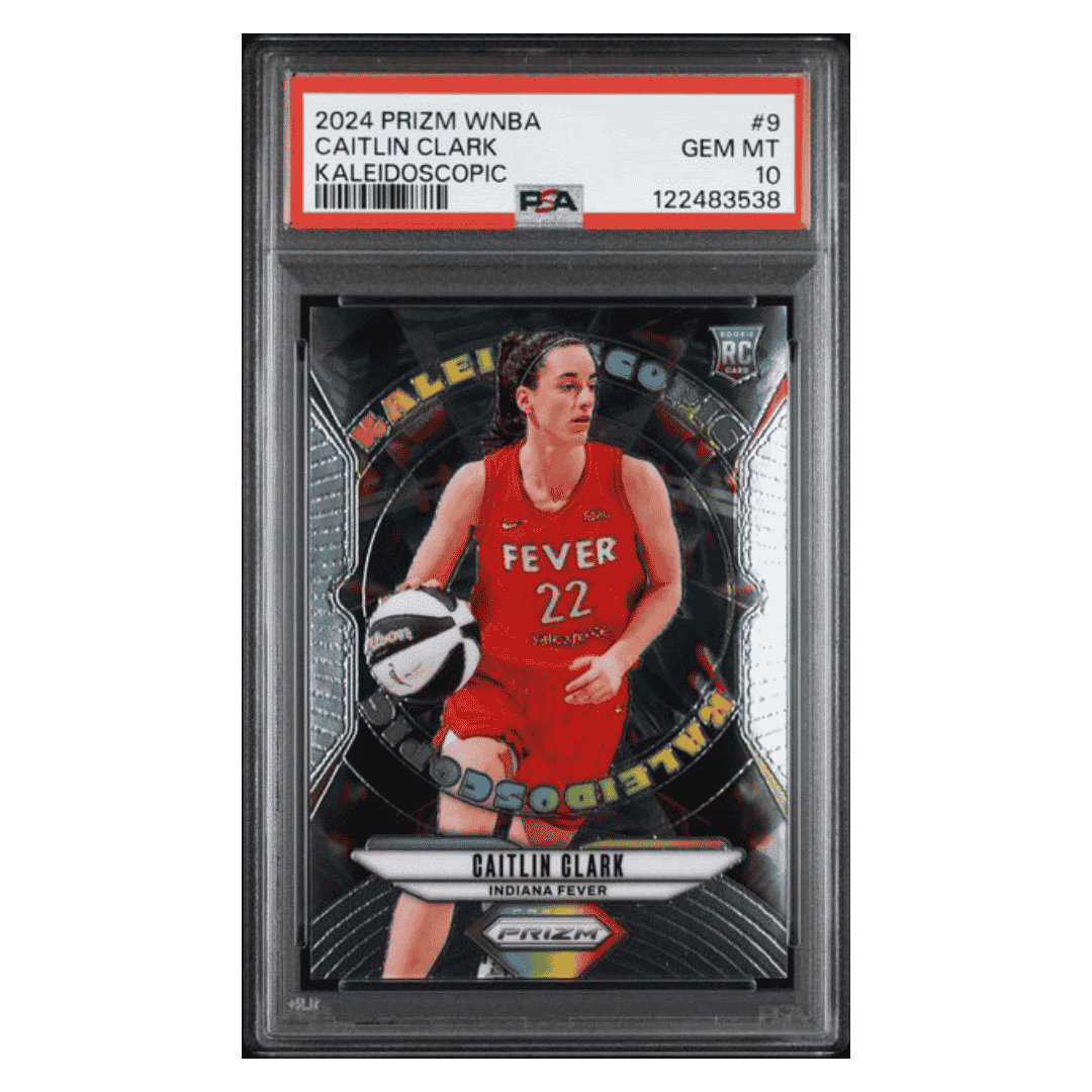 Caitlin Clark PSA 10 2024 Panini Prizm WNBA Kaleidoscopic Rookie RC Card #9