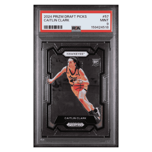 Caitlin Clark PSA 9 2024 Panini Prizm Draft Picks Rookie RC Card #57
