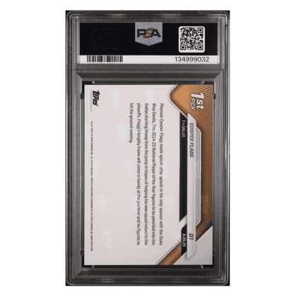 Cooper Flagg PSA 10 2025 Topps Now Draft Rookie RC Card #D1