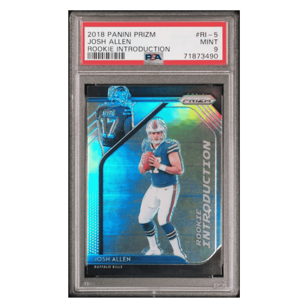 Josh Allen PSA 9 2018 Panini Prizm Rookie Introduction Card #RI-5