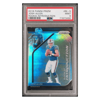 Josh Allen PSA 9 2018 Panini Prizm Rookie Introduction Card #RI-5