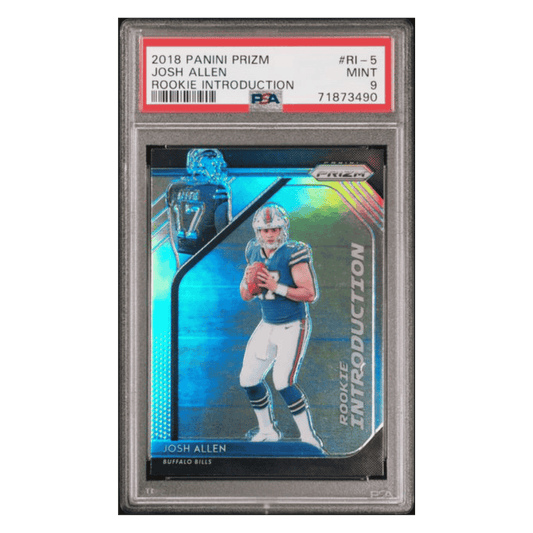 Josh Allen PSA 9 2018 Panini Prizm Rookie Introduction Card #RI-5