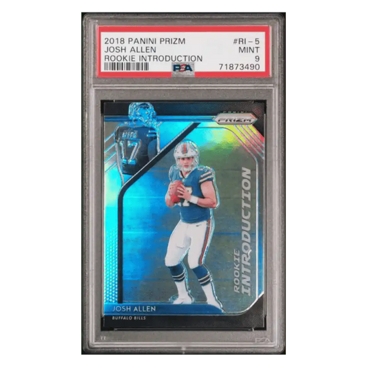 Josh Allen PSA 9 2018 Panini Prizm Rookie Introduction Card #RI-5