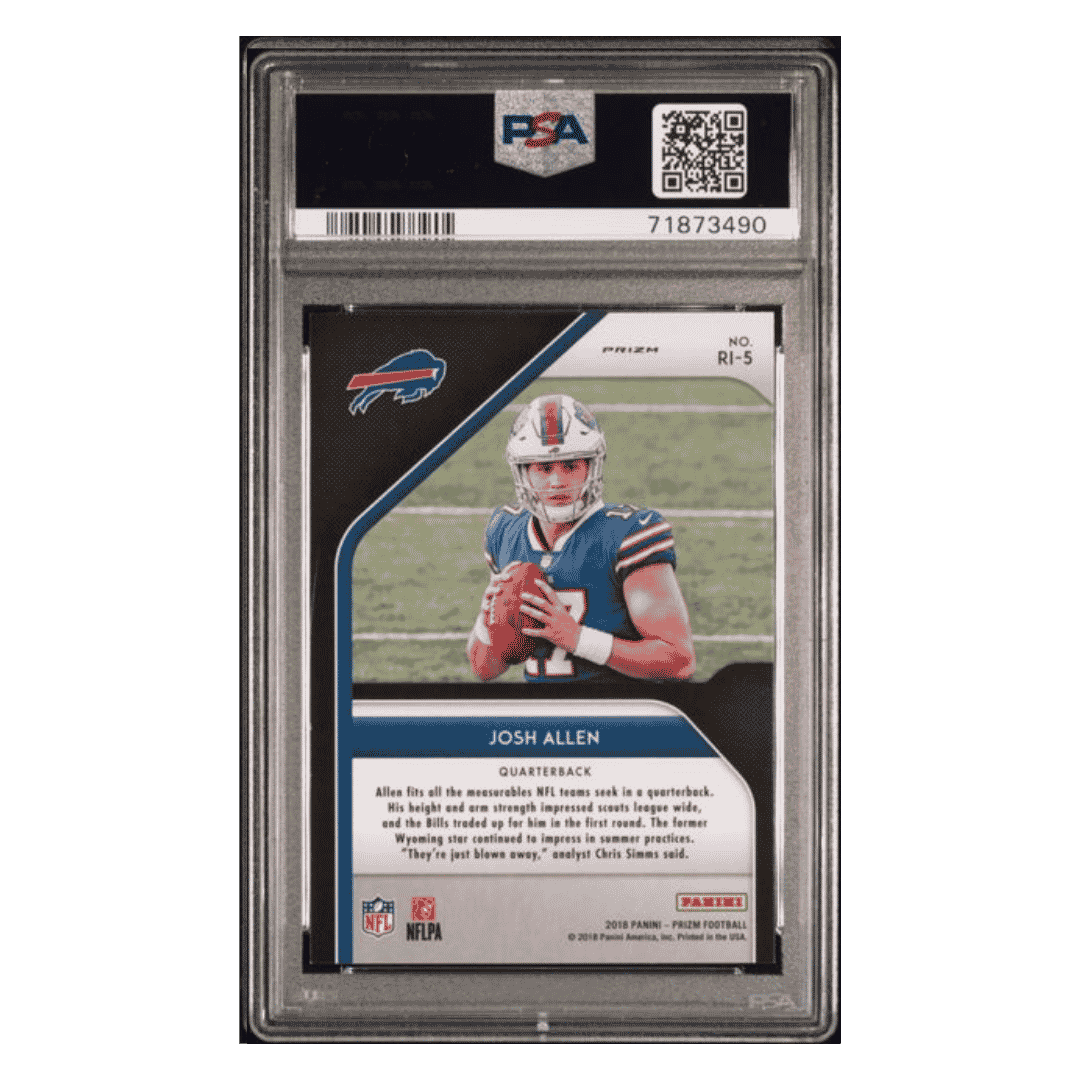 Josh Allen PSA 9 2018 Panini Prizm Rookie Introduction Card #RI-5