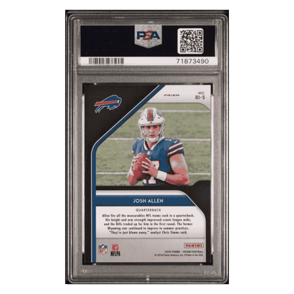 Josh Allen PSA 9 2018 Panini Prizm Rookie Introduction Card #RI-5