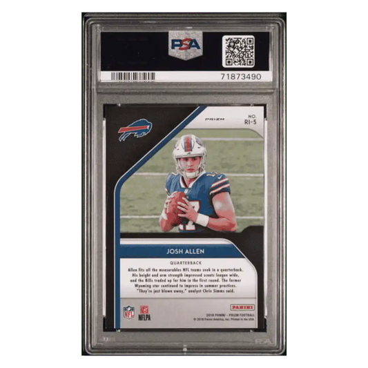 Josh Allen PSA 9 2018 Panini Prizm Rookie Introduction Card #RI-5