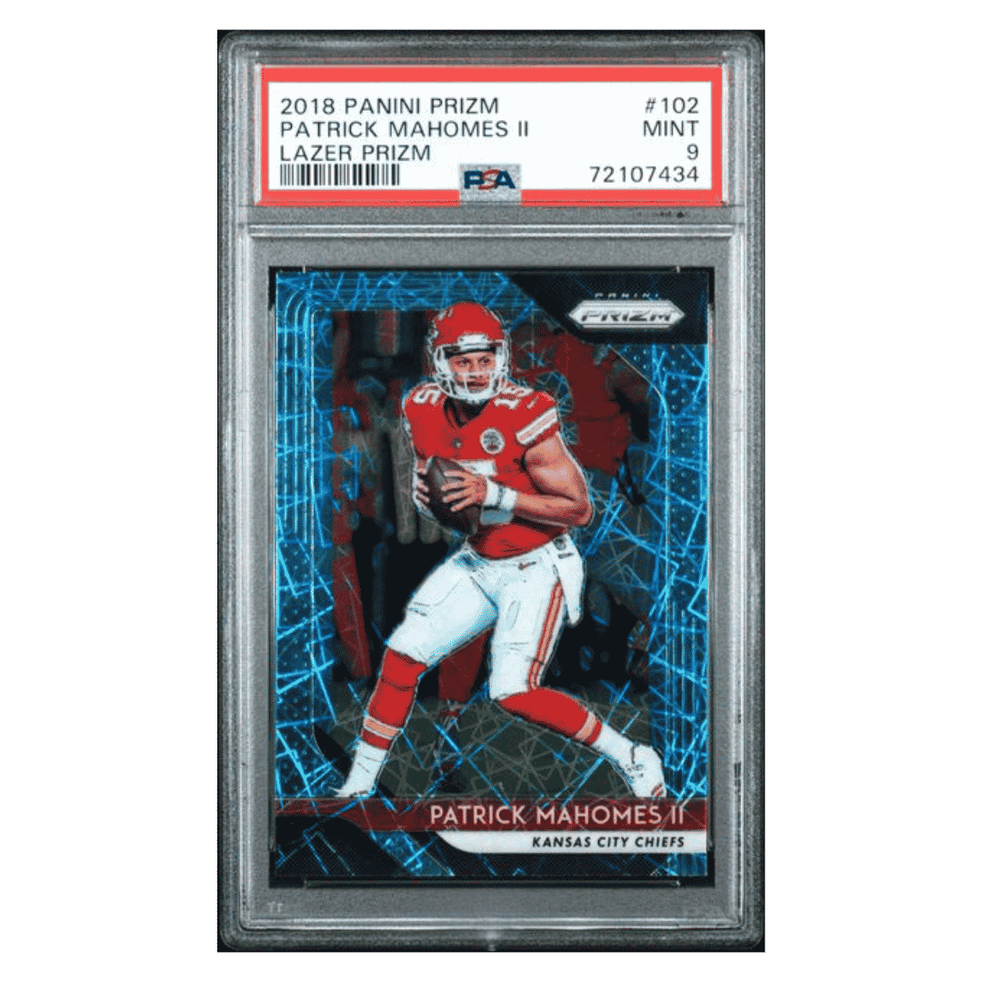 Patrick Mahomes PSA 9 2018 Panini Prizm Lazer Card #102