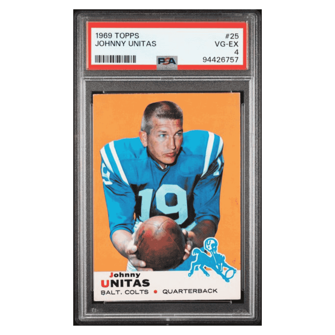Johnny Unitas PSA 4 1969 Topps Card #25