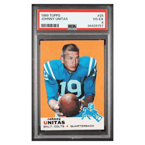 Johnny Unitas PSA 4 1969 Topps Card #25