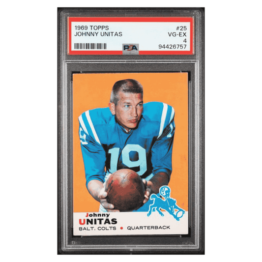Johnny Unitas PSA 4 1969 Topps Card #25
